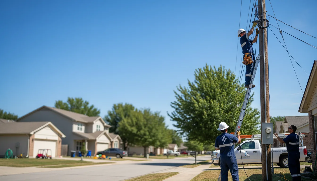 Residential electrician providing installation services in Baskerville, VA